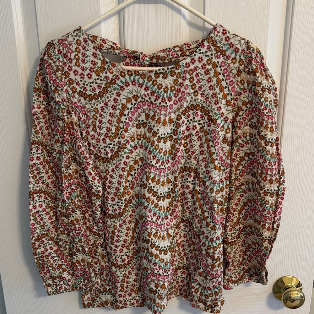 LOFT Multicolor Floral Blouse